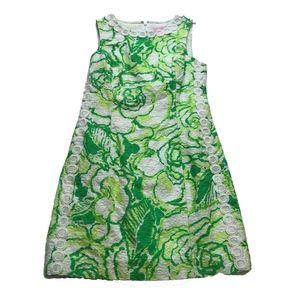 Lilly Pulitzer Mila Lace Detail Shift Midi Dress